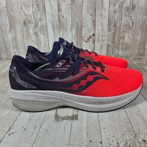 Saucony Triumph 20 Mens Running Shoes Red Navy S20759-65 Size 12.5